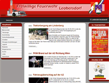Tablet Screenshot of ff-leobersdorf.at